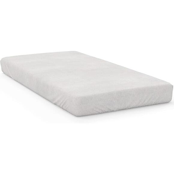 Goumi Storm Gray Crib Sheet NWT - Picture 2 of 2